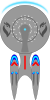 space ship with shield